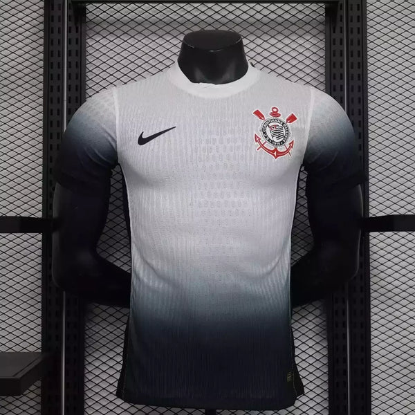 Camisa Nike Corinthians I 24/25 s/n° Jogador Nike Masculino - Branco + Preto