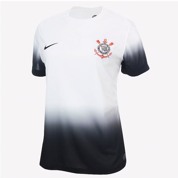 Camisa Corinthians I 24/25 s/n° Torcedor Nike Feminina - Branco + Preto