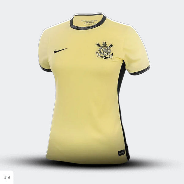 Camisa Corinthians III 23/24 s/n° Torcedor Nike Feminina - Amarelo